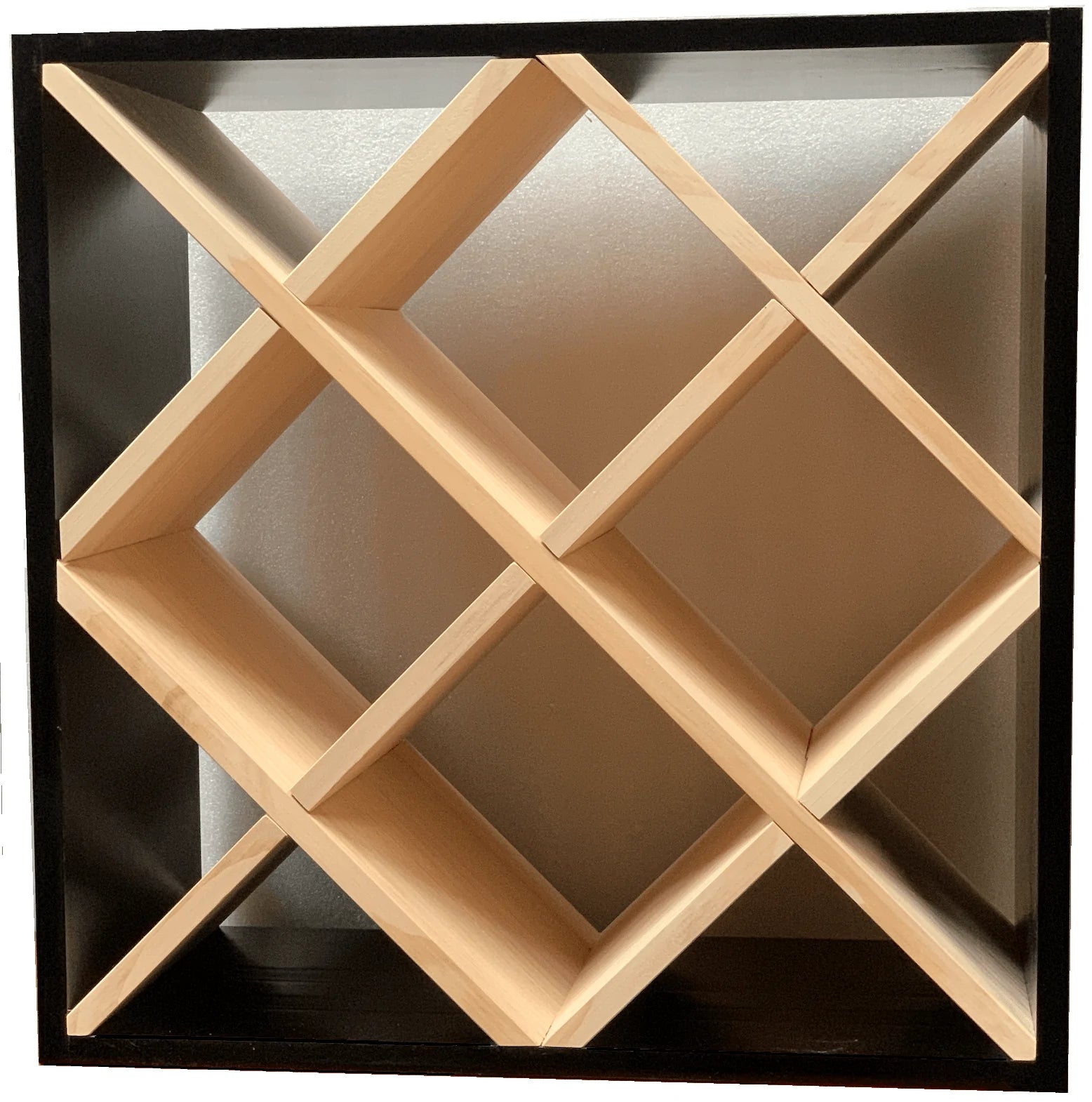 Diamond cube wine rack shop